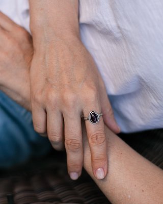 Перстень з аметистом 0110 фото