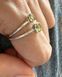 перстень з хризолітом з огранкою (більший) 0552 фото 4