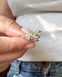 перстень із хризолітом з огранкою 0549 фото 6