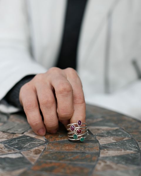 Перстень з рубіном 0078-1 фото