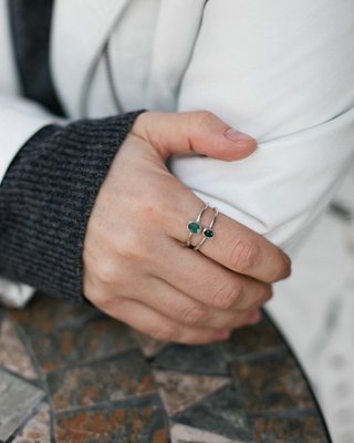 Перстень з смарагдом 0079-1 фото