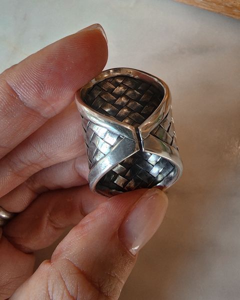 Срібний перстень на всю фалангу 0007-1 фото
